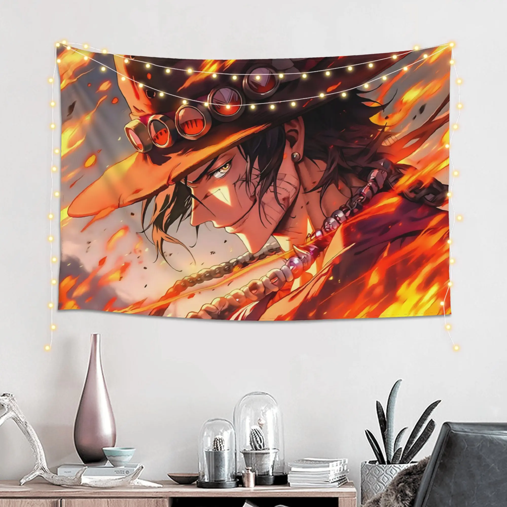 Customized Anime One Pieces Cutecore Tapestry  Wall Hanging Blanket Tapestry Home Decor Items Wall Decorations