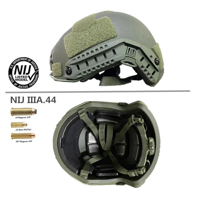 Tactical high ballistic cutting helmet, bulletproof armor, PE core, safety, NIJ IIIA MICH, fast