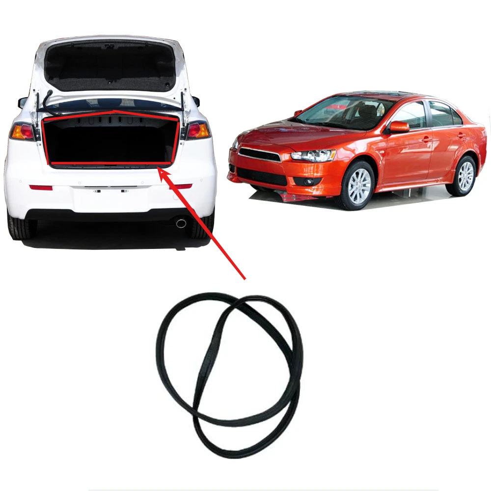 

1 Piece Tail Door Rubber Seal for Lancer CX CX CZ Door Protector Weatherstrip Seal for Tail Door Shock Damper Rubber Seal