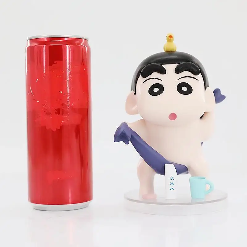 

13cm Crayon Shin-Chan Gk Kawaii Q Version Bathing Shin-Chan Anime Peripheral Model For Friend Or Kid Birthday Gifts