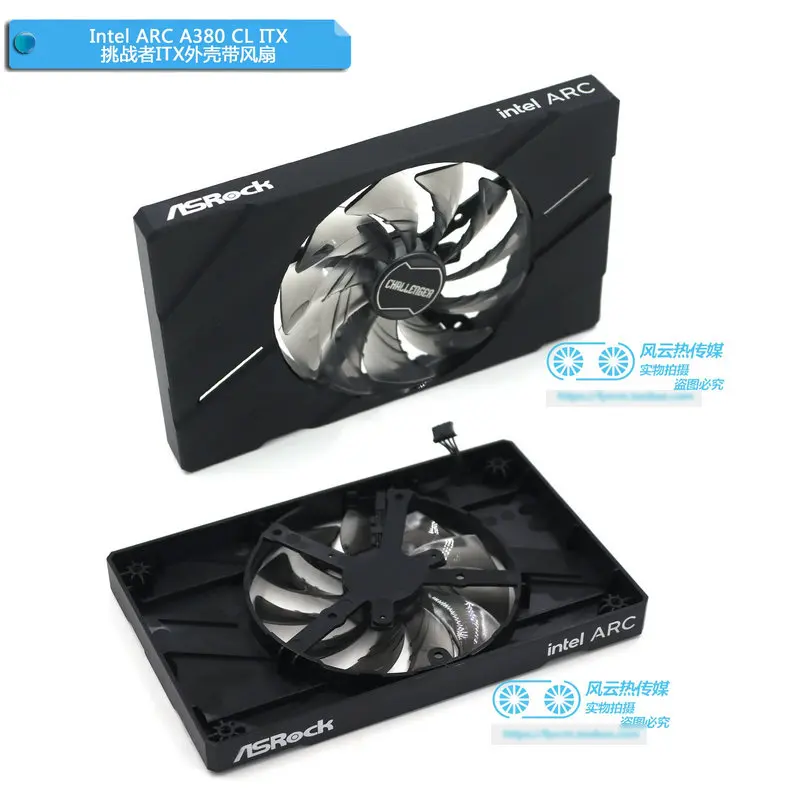 The Frame Shell  Fans for ASROCK ASROCK ARC A380 CL ITX A770 PG Graphics Card