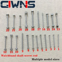 Watch Tungsten Steel Ceramic Leather Strap One-Word Screw Bolt Shaft With Lug Rod Threaded Connection Shaft Accessories