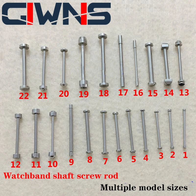 Watch Tungsten Steel Ceramic Leather Strap One-Word Screw Bolt Shaft With Lug Rod Threaded Connection Shaft Accessories