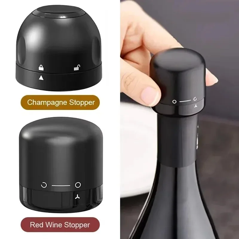 1/2/3/4pcs Wine Stopper Silicone Sealed Champagne Bottle Stopper Retain Freshness Wine Plug Tool for Wine Champagne Soda Bottles