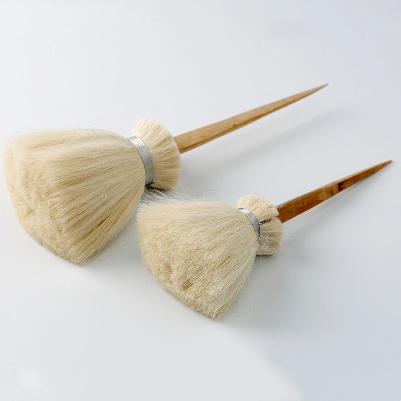 Pottery Clay Large Head Bamboo Brush Sweeping Ash Moisturizing Filling Brush Polymer Clay Ceramics Underglaze Painting Tools