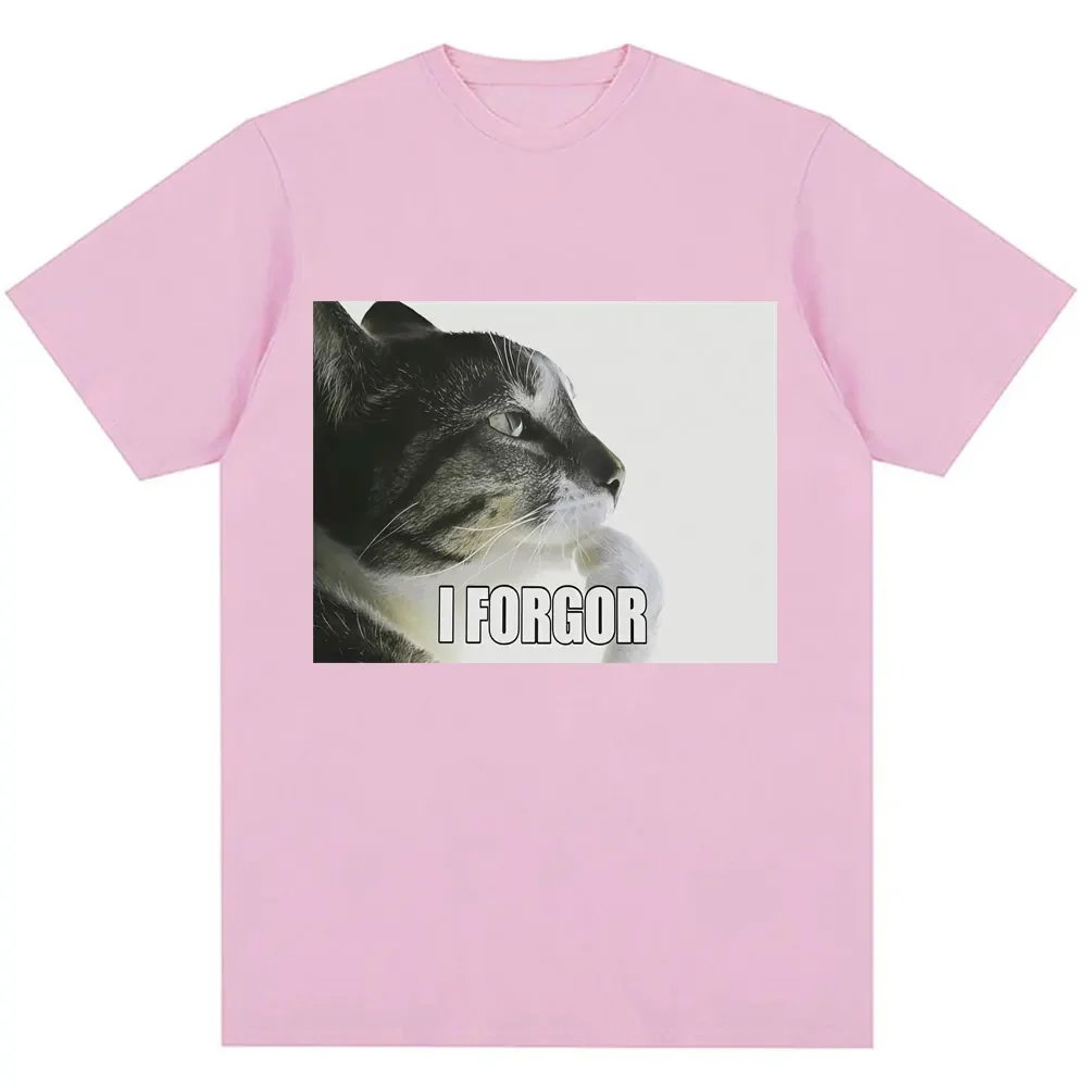 Camiseta Grafica I Forgor مضحك القط ميمي الفقرة موهير camisetas خمر دي الفكاهة a la moda camiseta غير رسمية ropa de calle #5