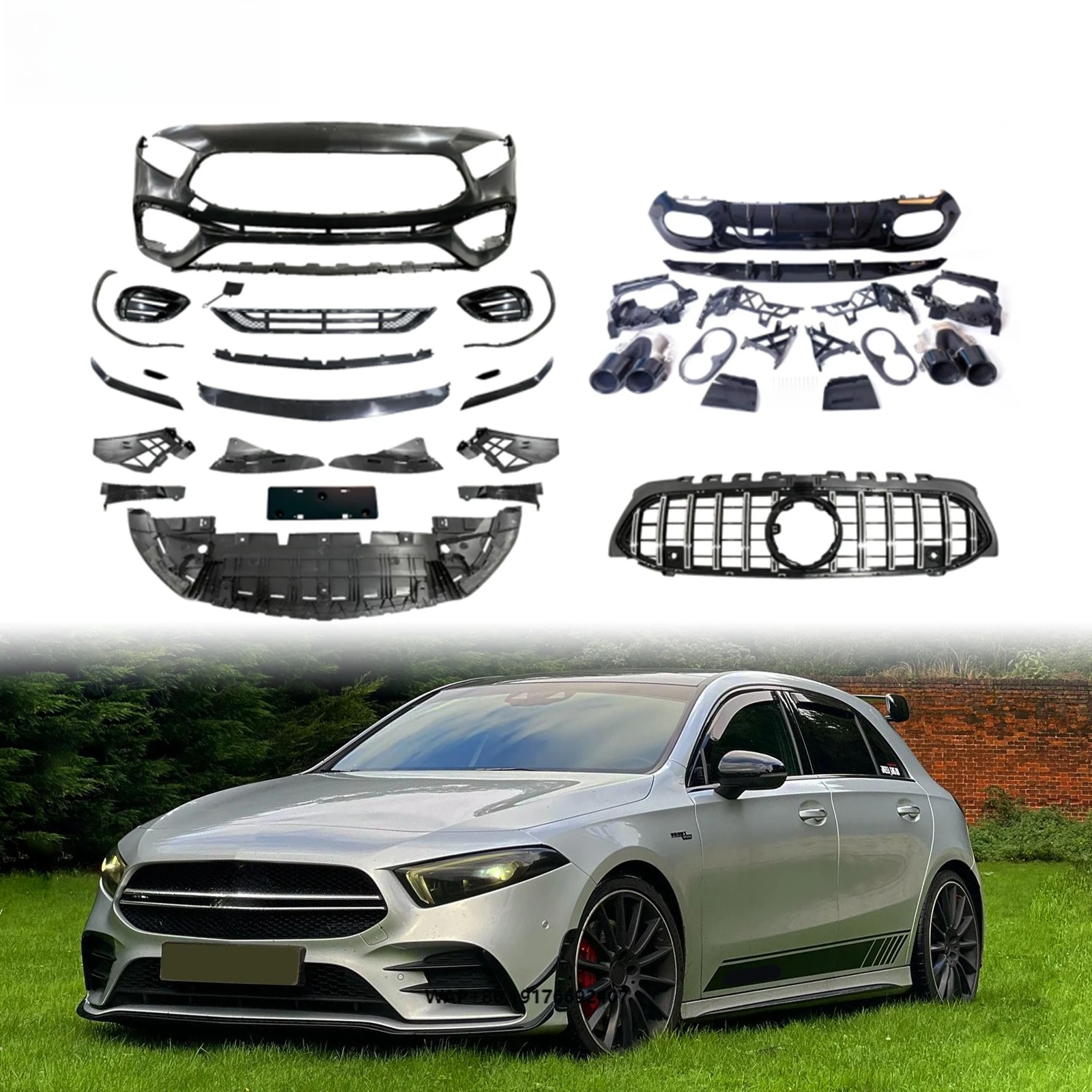

Leishuo Manufacture ABS+PP Wide Body Kit Bodykit for W177 Bodykit a Class W177 Body Kit Upgrade A45