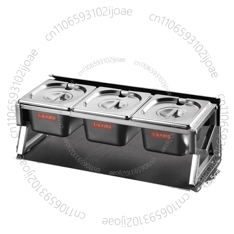 Stainless Steel Portions, Pot Rack, Jam Box, Milk Tea Shop Special Tools, Fraction Box, Small Material Box, Compartment Rack
