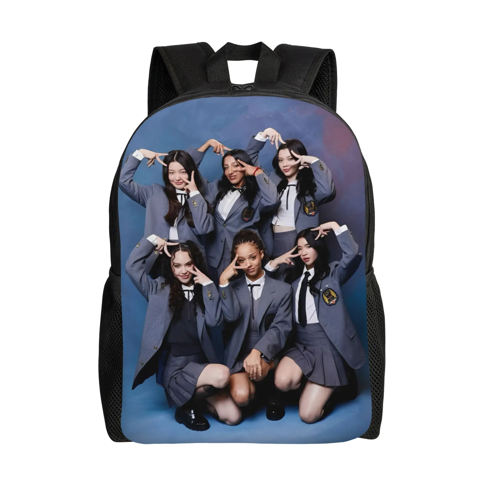 

Рюкзак Katseye Kpop для мужчин и женщин, модный студенческий деловой рюкзак, сумка для ноутбука Yoonchae Megan, холщовые сумки, подарок