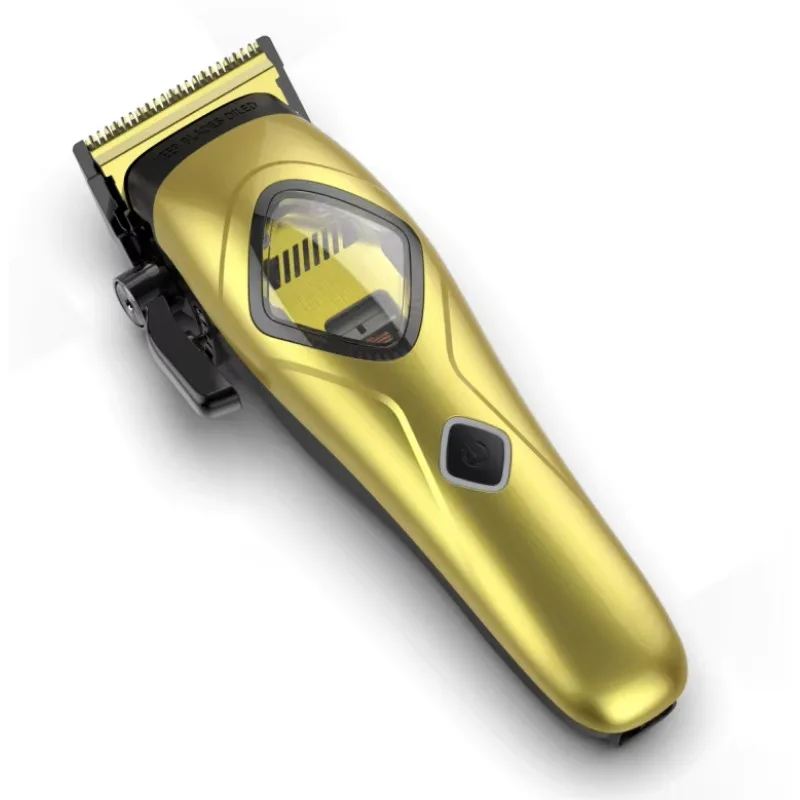 

Беспроводная электрическая машинка для стрижки волос OEM с векторным мотором, лезвиями с DLC-покрытием, литий-ионным аккумулятором 2000 мАч, золотистого цвета