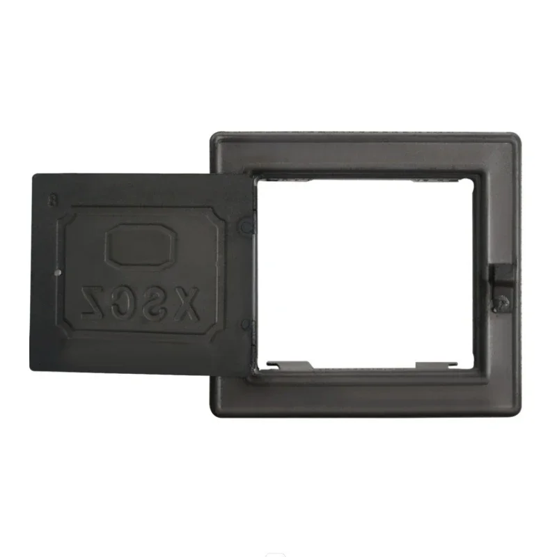 

1PCS Earth Stove Door 232x212mm for Chimney Access Firewood Stove Door Replacement Lockable Sweep Hatch with Closure Clasp