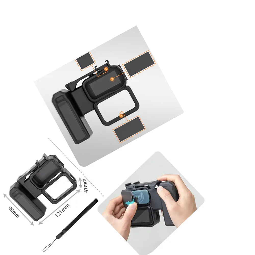 

for DJI Osmo Nano all-in-1 Street Photography Grip Quick-release Grip Frame and Handle Camera Accessories