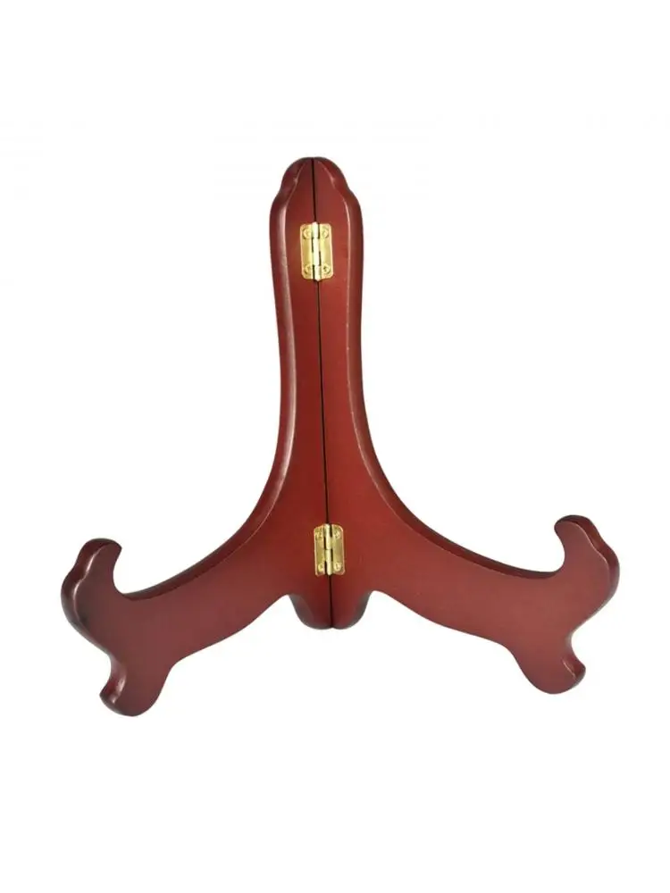 Support d'assiette en bois marron pour la décoration de la maison, assiette liative EL pour l'affichage, la gestion, les meubles, les mariages, les tables d'anniversaire