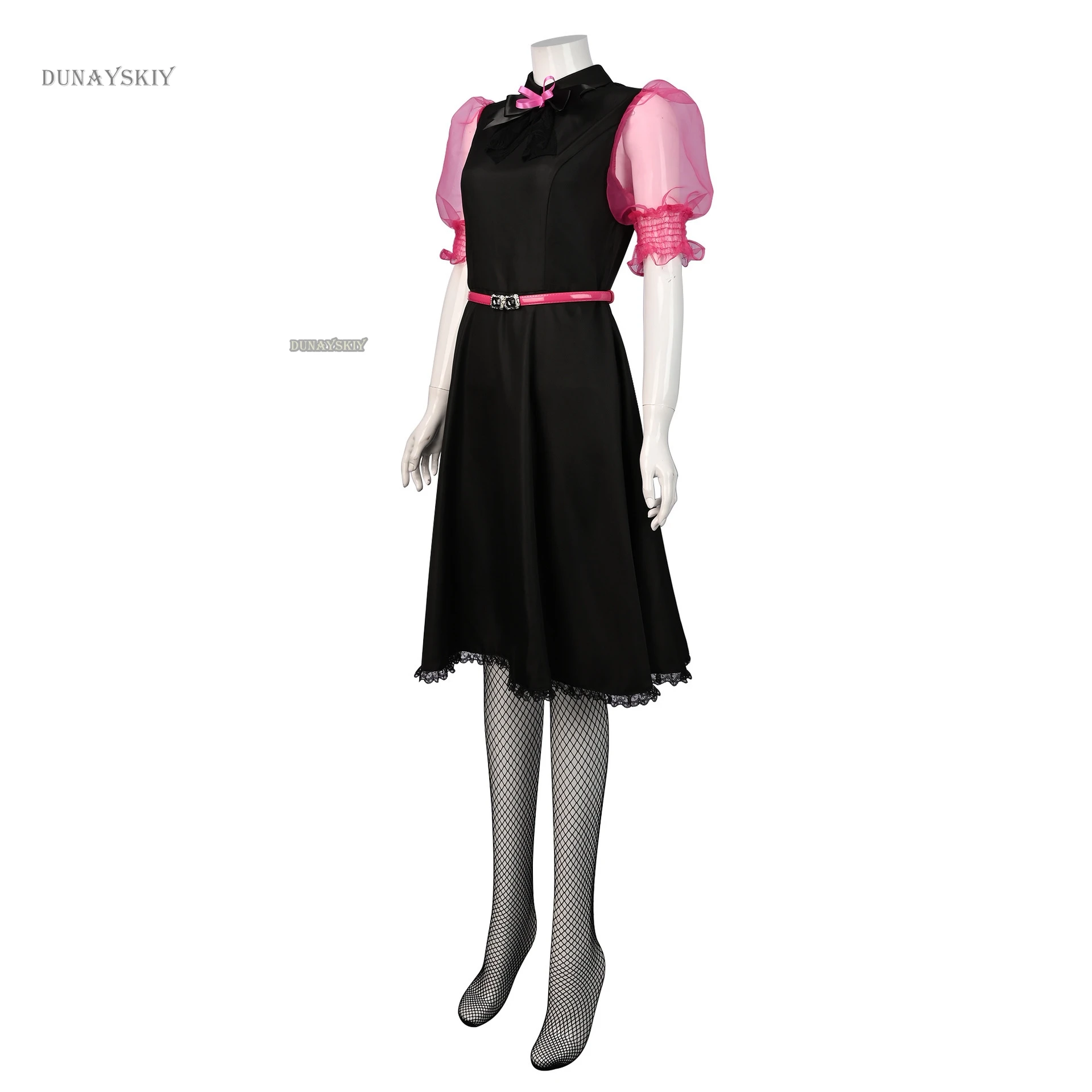 Movie Monster Cosplay Live Dress High Girl Draculaura Cosplay Costume Wig Pink Dress Halloween Women Fancy Roleplay Outfit