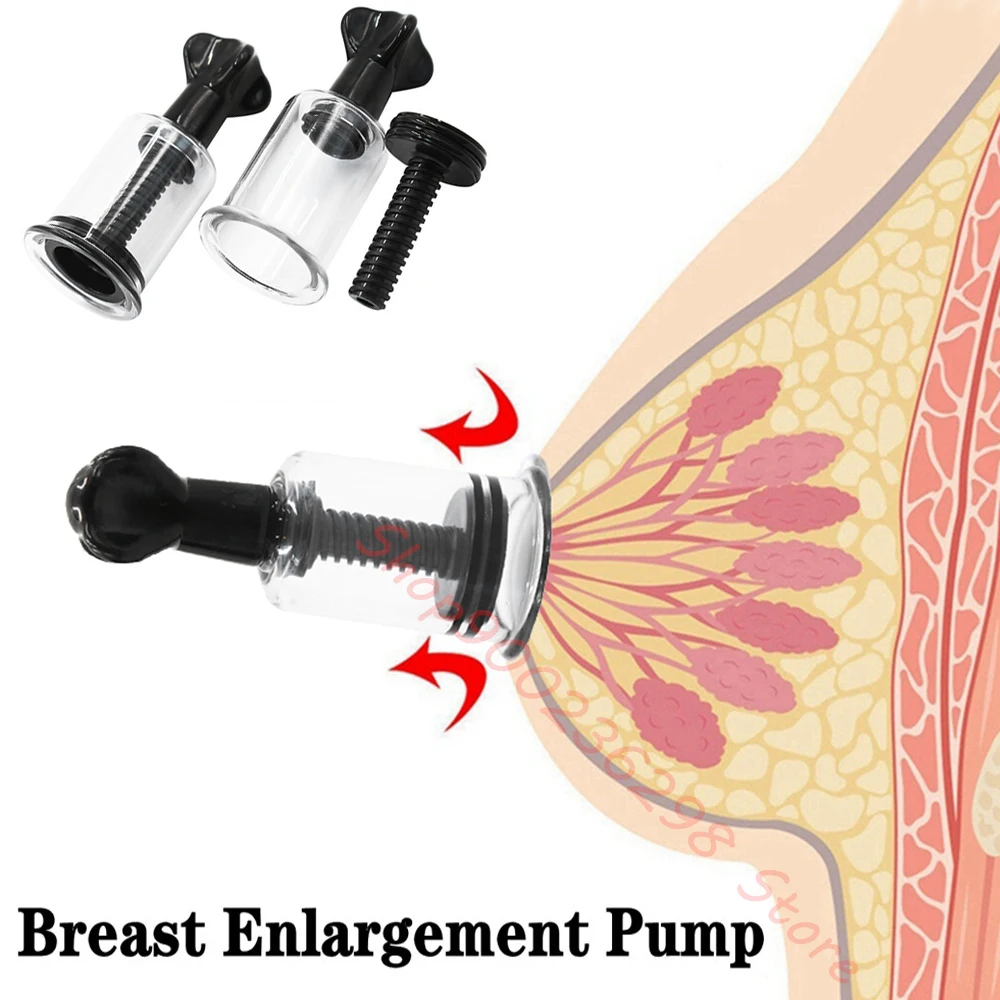 BDSM Toy,Female Nipple Sucker Clamp,Breast Enlargement Vacuum Pump Pussy Clit G-spot Stim Massager Adult Erotic Sex Bondage Clip