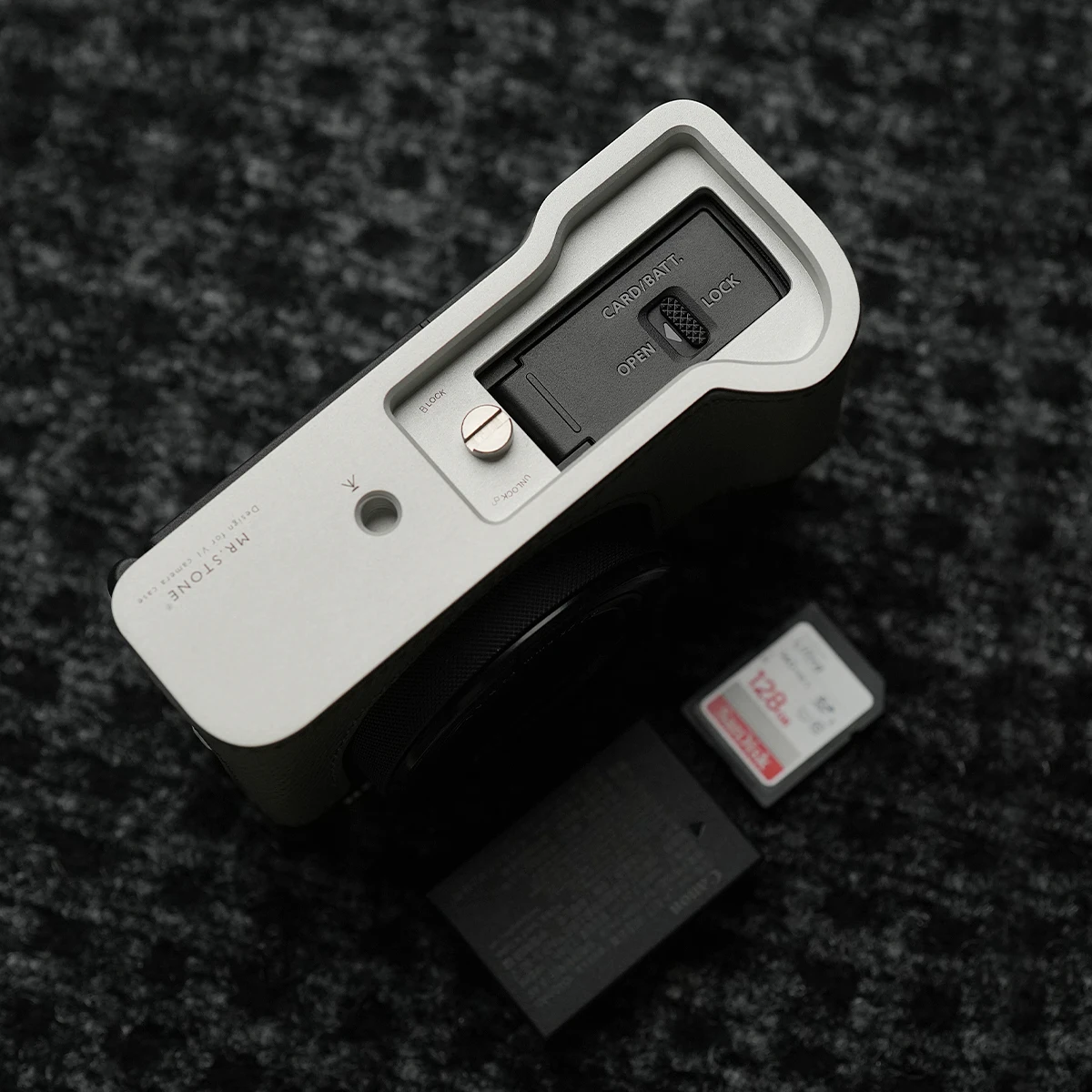 Mr. Stone pour Canon V1 étui pour appareil photo étui de protection appareil photo body V1 appareil photo fait à la main en cuir véritable sac pour appareil photo