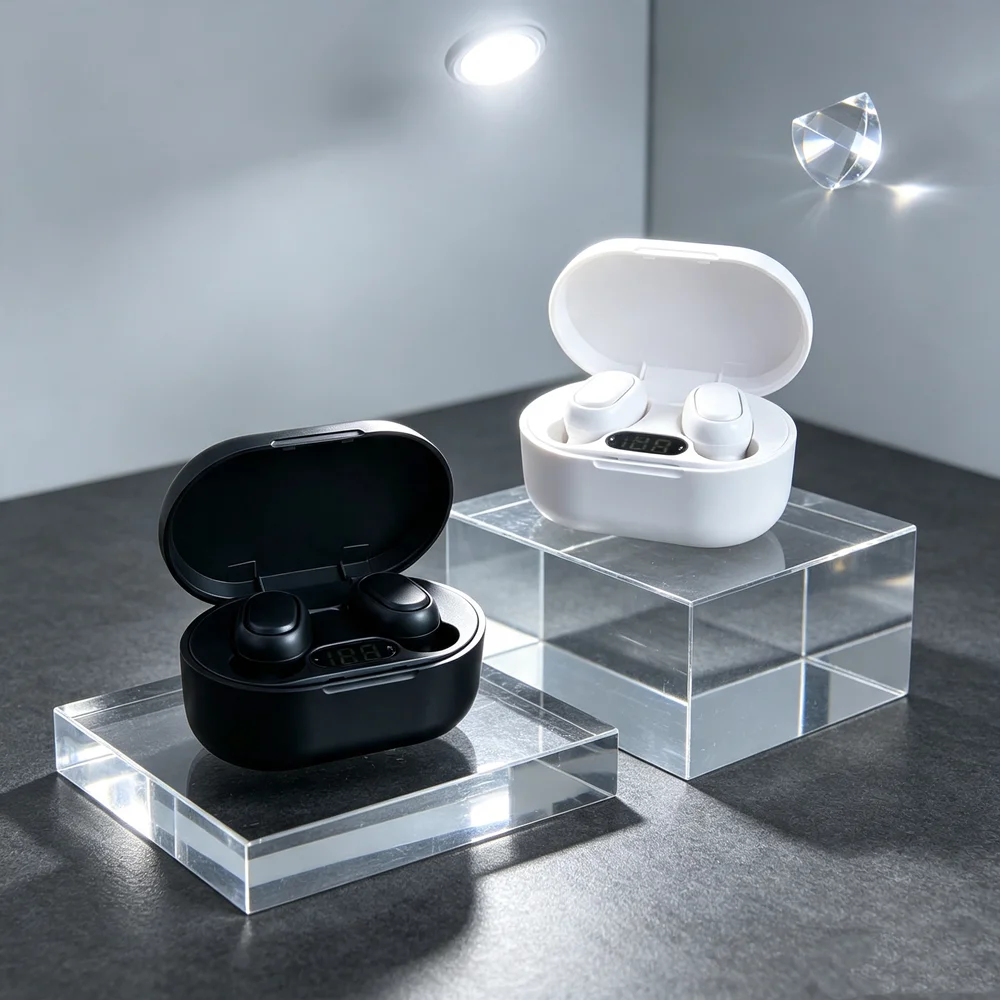 TWS Bluetooth Earbuds Wireless Headphones Bluetooth Headphones with Premium Drivers Deliver Rich, Detailed, and Balanced Sound