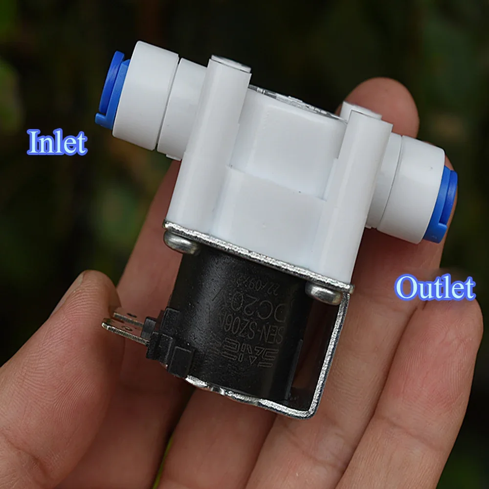 Normally Closed N/C Valve DC 24V Solenoid Valve 2/8 Inches Thread Solenoid Water Valve Electric Control Controller Switch