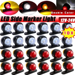 10PCS 12-24V Universal Side Marker Lights Double Side Lighting Indicator Lamp Clearance Lights  Warning Light for Truck