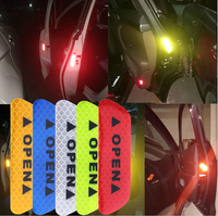 Car OPEN Reflective Sticker For nissan qashqai j11 j10 x-trail juke pathfinder almera tiida sunny micra k12 np300 terrano kicks