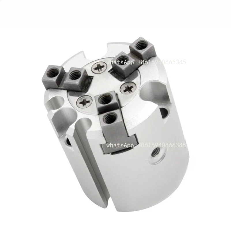 Parallel Style Air Gripper 3 Finger Double Action Rotating Cylinder
