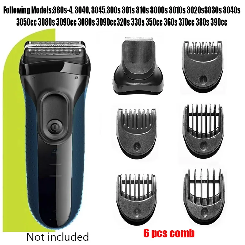 6 PCS Electric Shaver 32B Replacement Trimmer Head For braun Series 3 3000s 3010s 3020s 3030s 3040s 300s 301s 310s 320s 330s 340