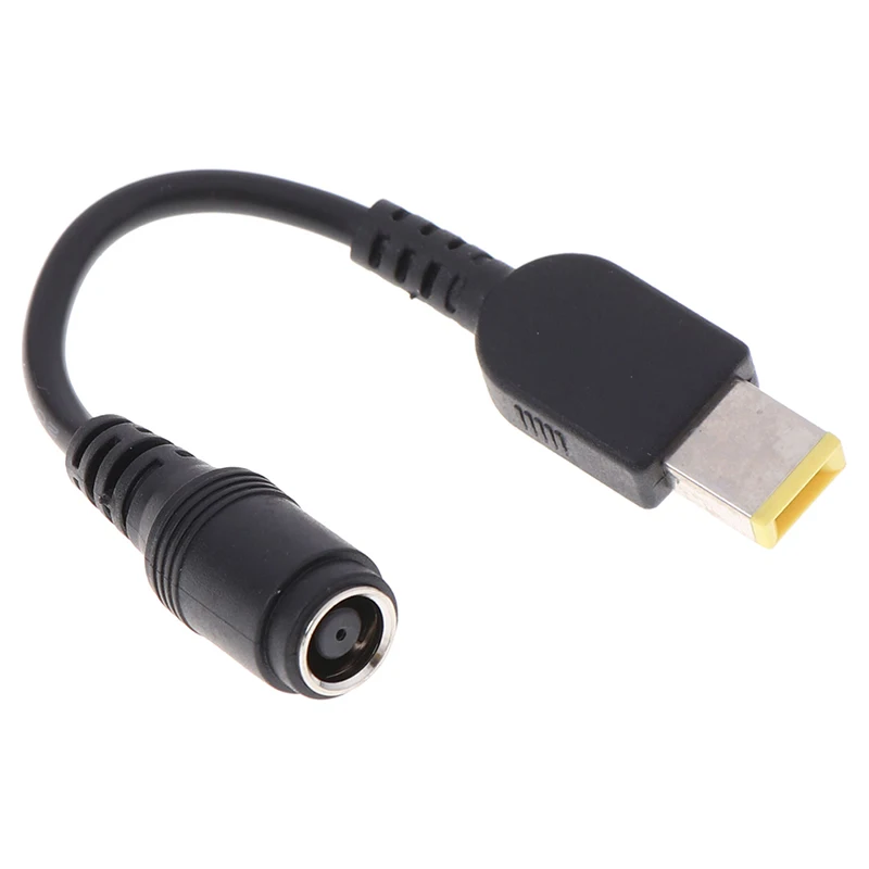 Round Jack To Square Plug End Adapter Pigtail Charger Power Adapter Converter Cable For IBM For Lenovo Thinkpad 7.9*5.5mm