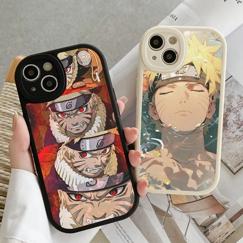 Anime Cool-N-Narutos Phone Case Hard Leather For IPhone 16 15 14 13 12 Mini 11 14 Pro Max Xs X Xr 7 8 Plus Fundas