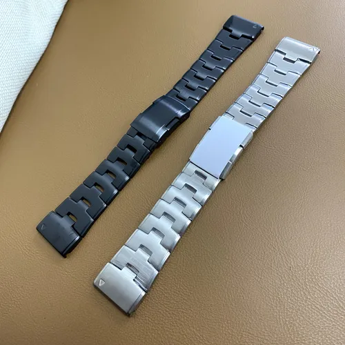 Imagen 2 del producto Para Garmin 22mm 26mm pulsera de reloj de Metal de titanio de ajuste rápido para Fenix 7X 7 6X Pro 5X Plus/Instinct/Epix