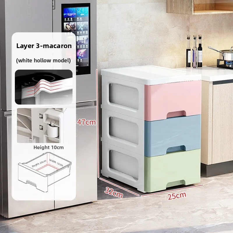 

Narrow Bathroom Storage Cabinet - Over Toilet Space Saver, Slim Multilayer Organizer for Small Spaces, 3-Tier Shelving Unit