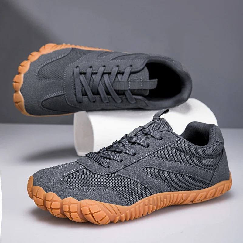 

Barefoot Shoes Men Wide Toe Box Minimalist Zero Drop Sneakers Breathable Non Slip Walking Running Shoes Wide Width for Bunions