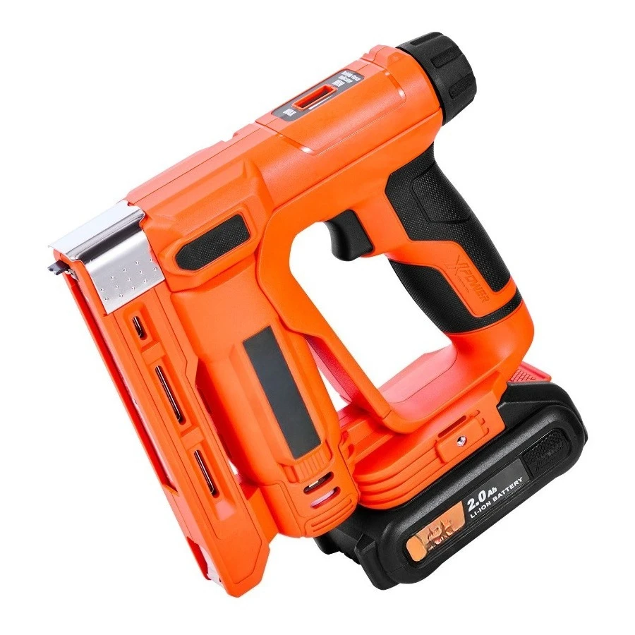 

Cordless Brad Nailer, 2-in-1 Nail Gun Staple Gun, 18 Gauge 5/8 inch, Includes 1000 Pcs Staples and 1000 Pcs Nails, with Battery