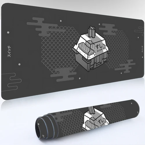 Alfombrillas para interruptor, alfombrilla para ratón Kawaii para juegos, teclado mecánico gris, alfombrilla para ordenador, alfombrilla para ratón para ordenador portátil, alfombra para Gamer y oficina, alfombrillas para ratón