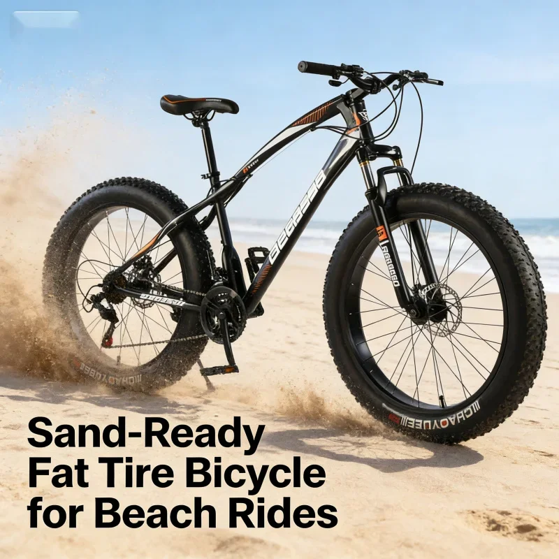 블랙 오렌지 4.0 플러스 와이드 타이어 산악 자전거 야외 모래길 자전거 타이어 26x1.5 인치