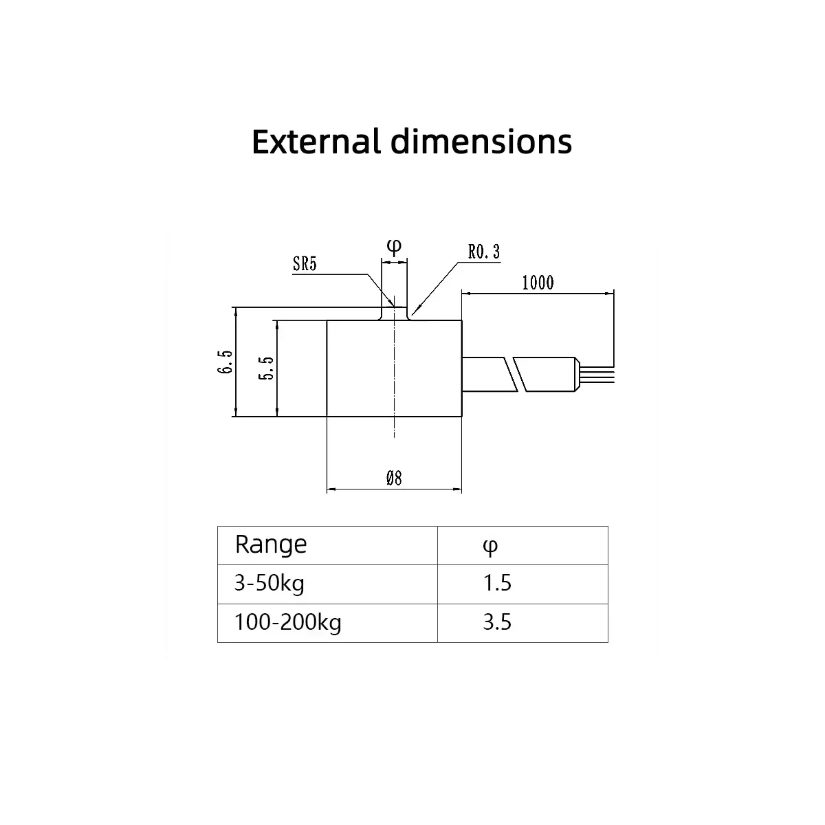 Micro Scale Weighing Sensor for Force Measurement, Small-sized Automated Control, High-precision Robotic Arm