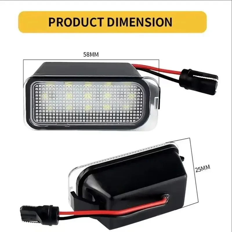 

LED No Error Canbus Car License Plate Light Number Auto Warning Lamp Fit Jaguar XF (X250) XJ (X351) EcoSport Edge Escape C-Max