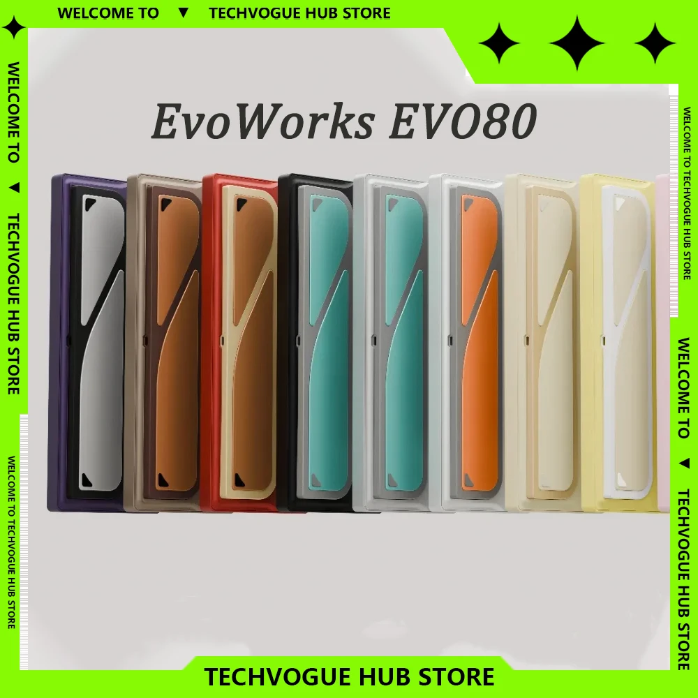 EvoWorks EVO80 Aluminium Alloy Keyboard Hot Swap Tri Mode Gaming Wireless Keyboard Mechanical Keyboard Customized Gamer Gifts