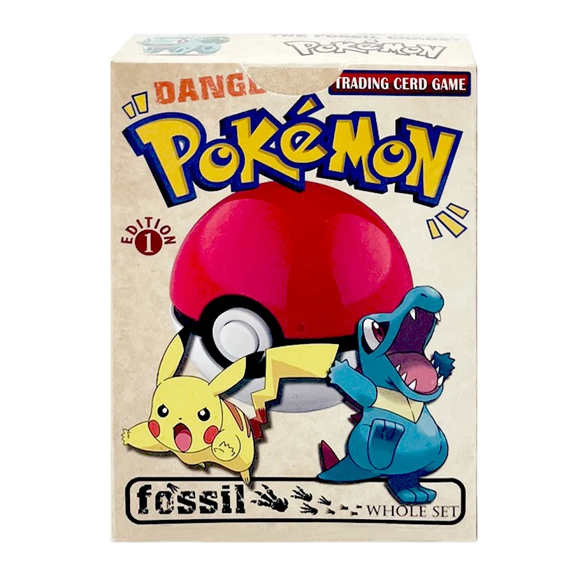 Pokémon Fossil Booster Box TCG 1e editie 36-pack Aerodactyl Lapras Zapdos Pack Base Jungle Box Proxy Toys Verzamelkaarten