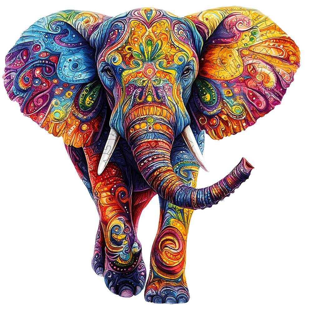 クジラの形をした段ボールパズル 108 ピース 対象年齢 4 ～ 8 歳 |   丈夫なフロアパズル ポスターと収納ボックス付き |   動物をテーマにした教育