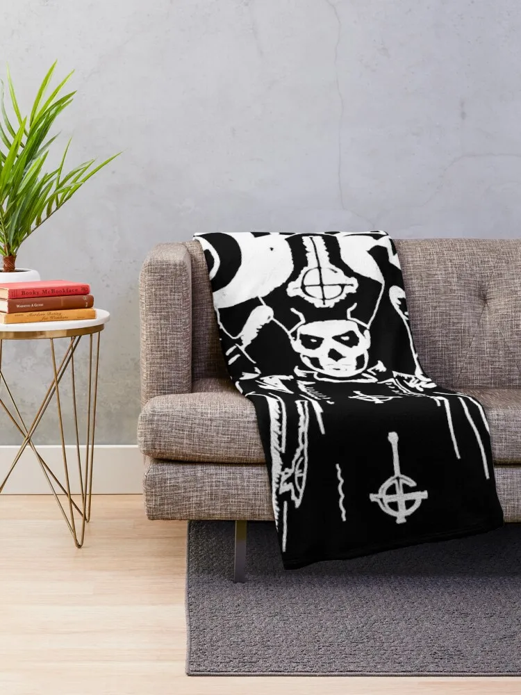 Ghost B C Hands Up Papa Emeritus Black New Officia Throw Blanket warm for winter for winter Plaid on the sofa Plush Blankets