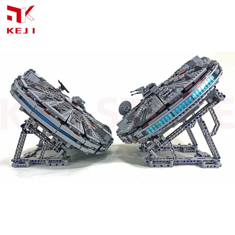KEJI The Display Stand for Millennium Falcon 75257 75105 75192 MOC Building Blocks Bricks Star War Toys Accessories