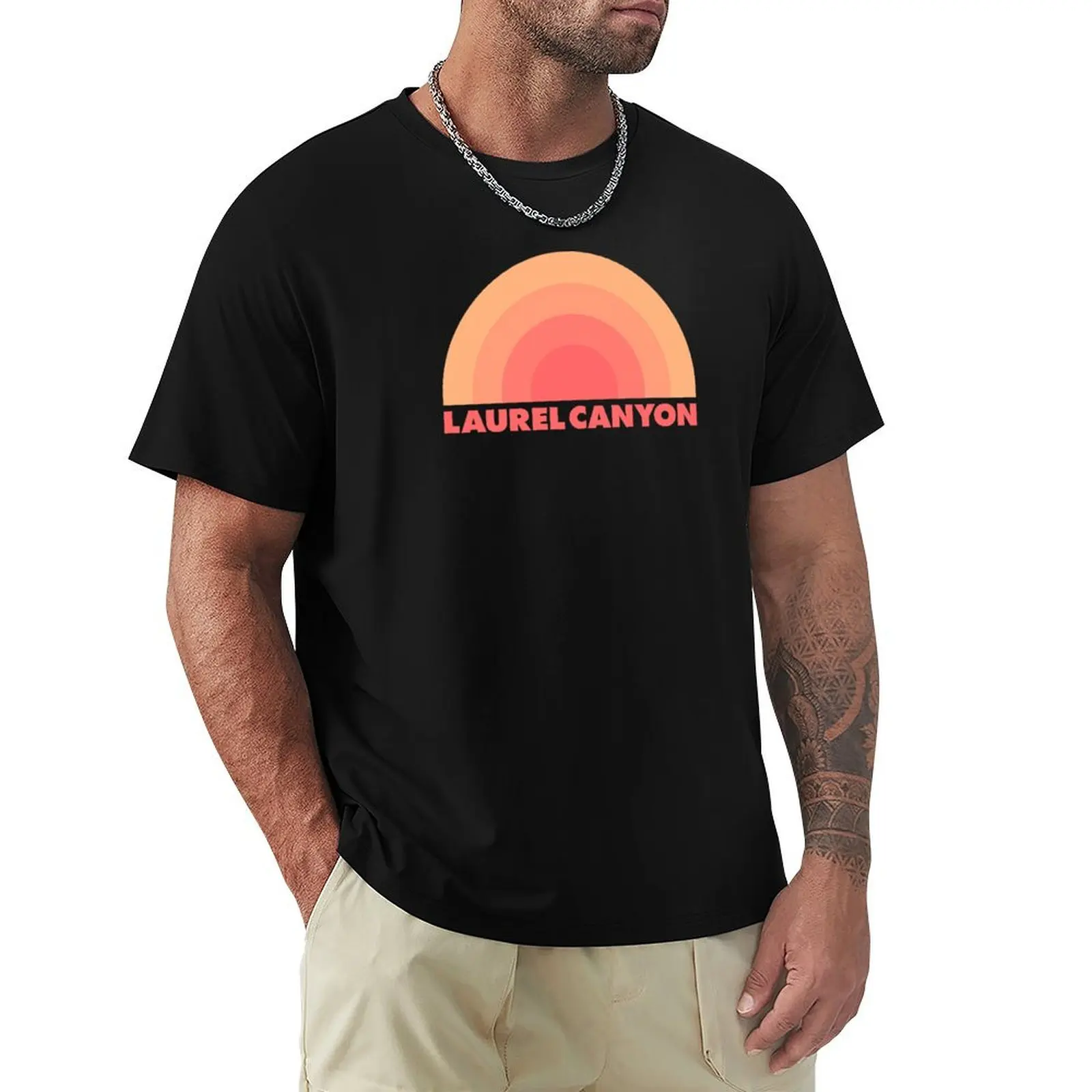 

Laurel Canyon Retro Orange T-Shirt Moisture Control Sports Tee