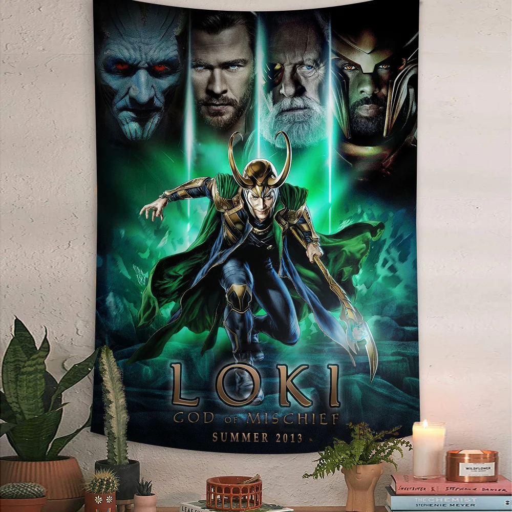 

L-Loki S-Season 2, цветной гобелен, настенные ковры в стиле хиппи с цветами, декор для спальни, Настенный декор