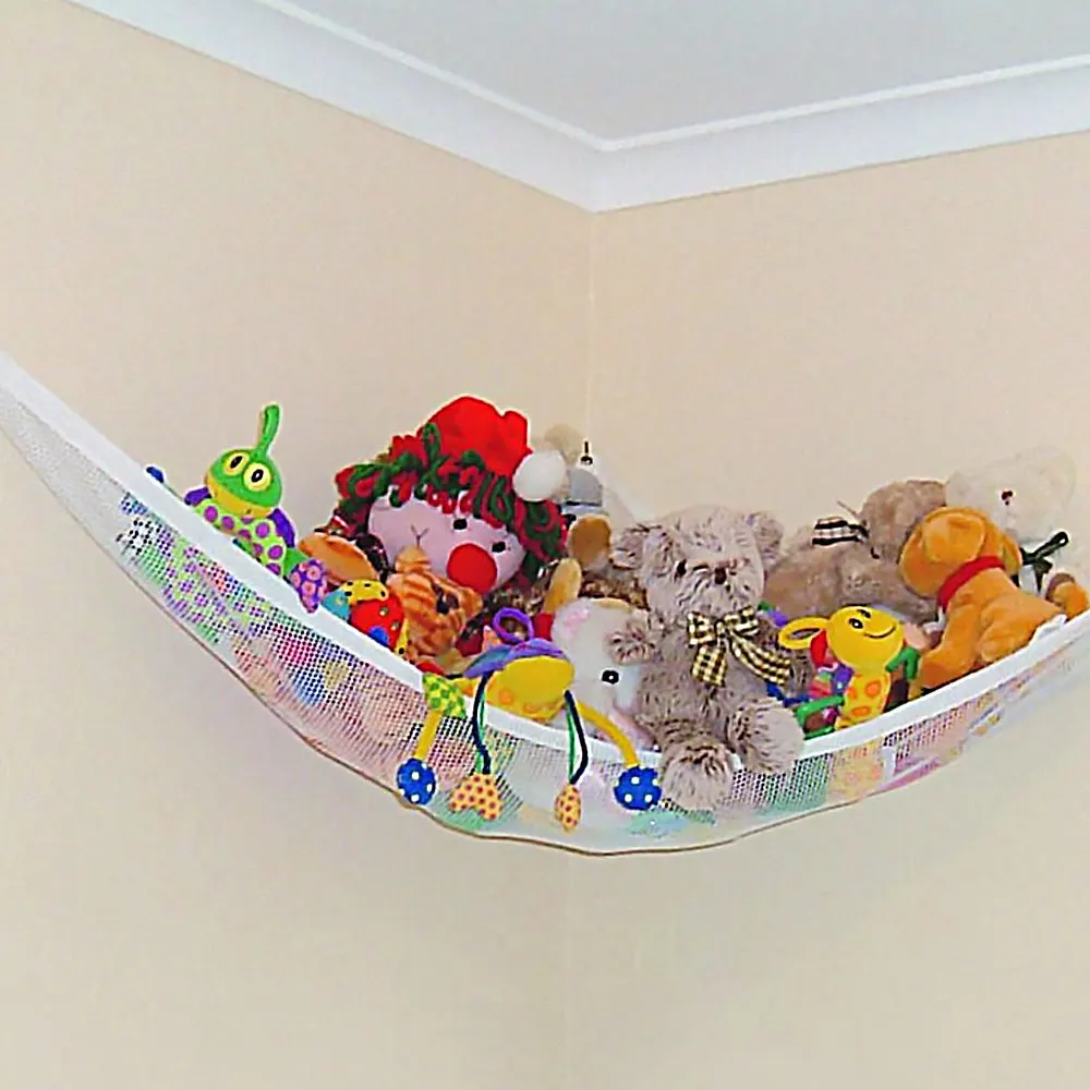 Large Toy Hammock Mesh Kids Bedroom Storage Nursery Teddy Bear Net Child Organizer Stuffed Towels Tidy Soft Storage Organizer