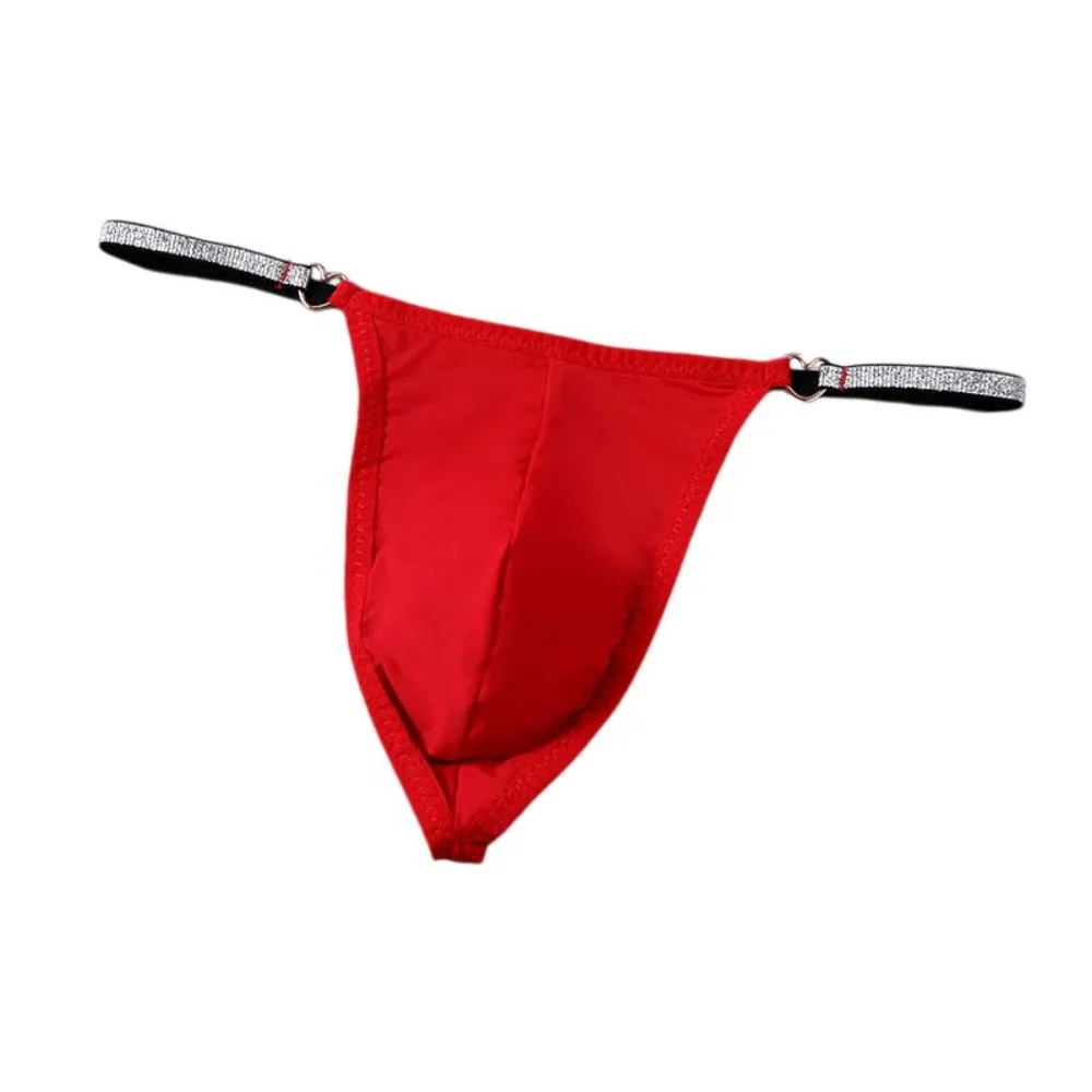 Underwear for Men Lingerie Men Glitter Belt Thongs Underpants T-back Men's Panties Thin Breathable Male Briefs Daily Wear