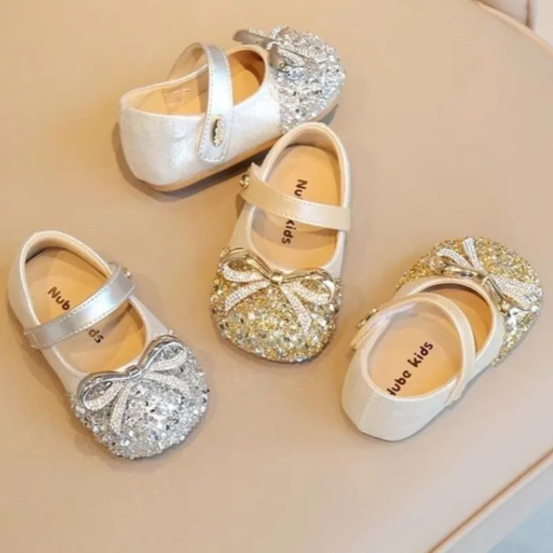 

Fashion Girl Princess Shoe2026Spring Autumn New Korean Version French Child Soft Shoe Light Luxury Girl Party Shoe Baby Loafers