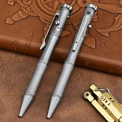Titanium Alloy Tactical Pen Business Bolt Pen Metal Pen Simple Press Portable Outdoor EDC Multi Function Rotating Gyroscope Pen
