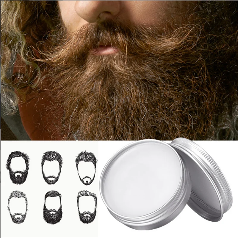 Natural Beard Oil Conditioner Balm Growth Organic Moustache Wax for Beard Styling  20G