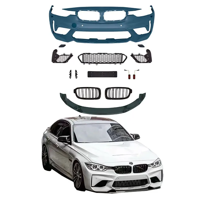 

FW Factory Car Parts Accessories Body Kit MT Style Front Rear Bumper Bodykit Upgrade For BMW 3 Series F30 F35 13-18 To M3CS