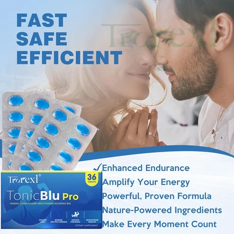Trorexl-Tonic Blue Pills 36 Tablets - Advanced Male Performance Rock-Hard Stamina Flow Booste| Lab Certified Tested